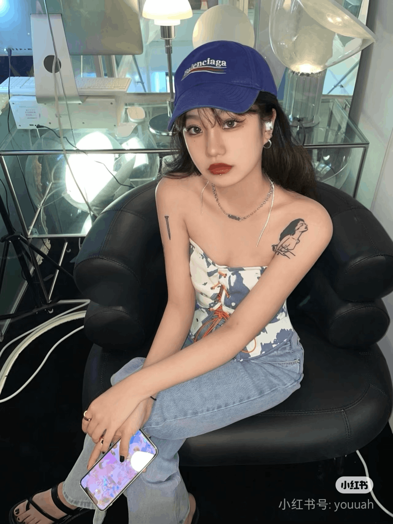 Balenciaga Balenciaga Embroidered Cola Wave Cap Size ONE SIZE - 4 Thumbnail