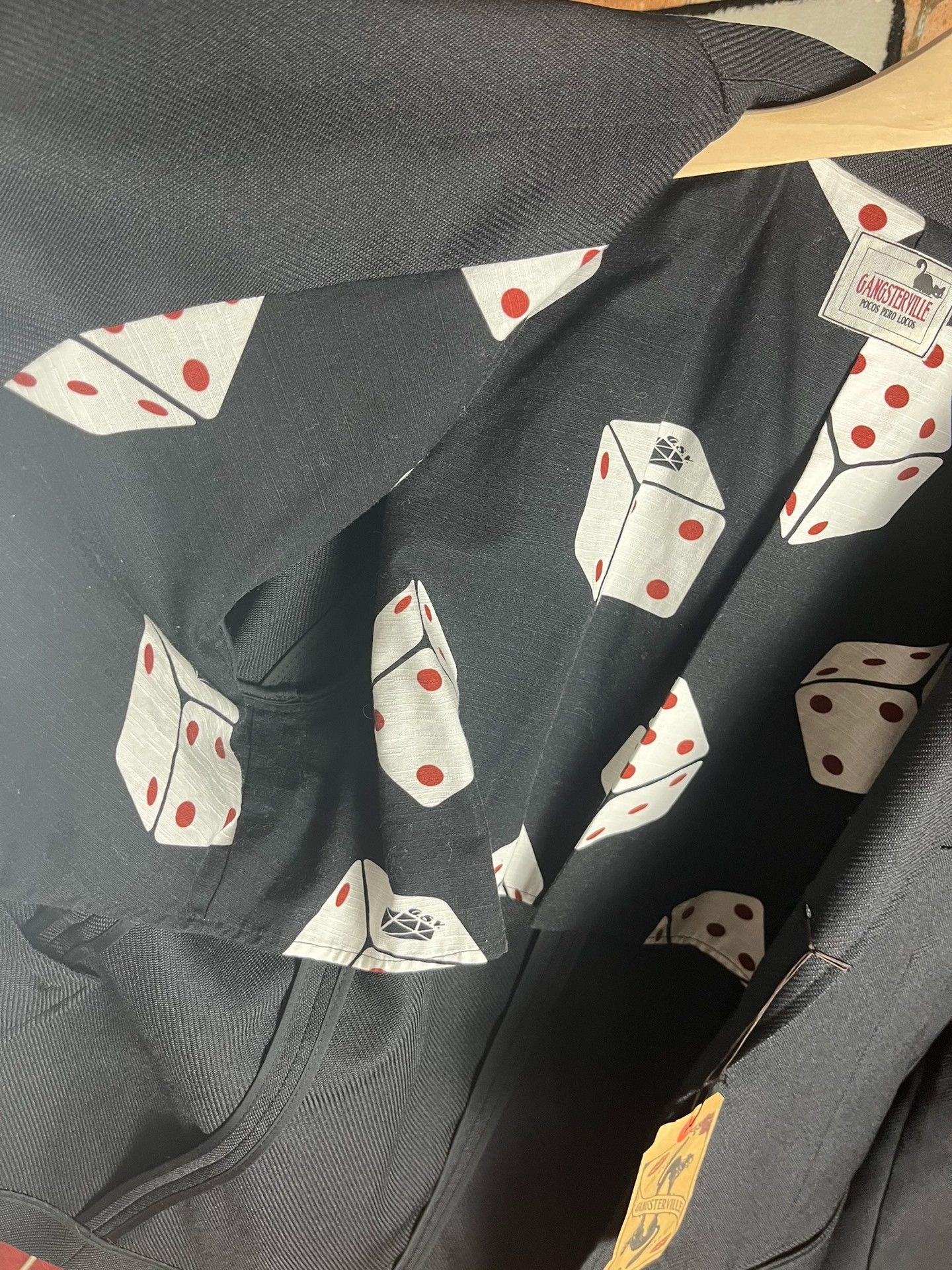 Gangster Doodles GANGSTERVILLE Dice Print Suit Jacket Size US M / EU 48-50 / 2 - 6 Thumbnail
