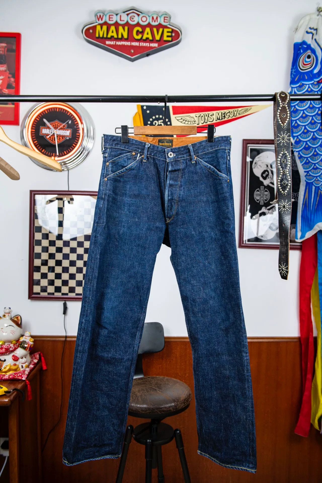 Stevenson Overall Co. STEVENSON OVERALL Co 12oz Raw Denim Jeans Size US 30 / EU 46 - 2 Thumbnail