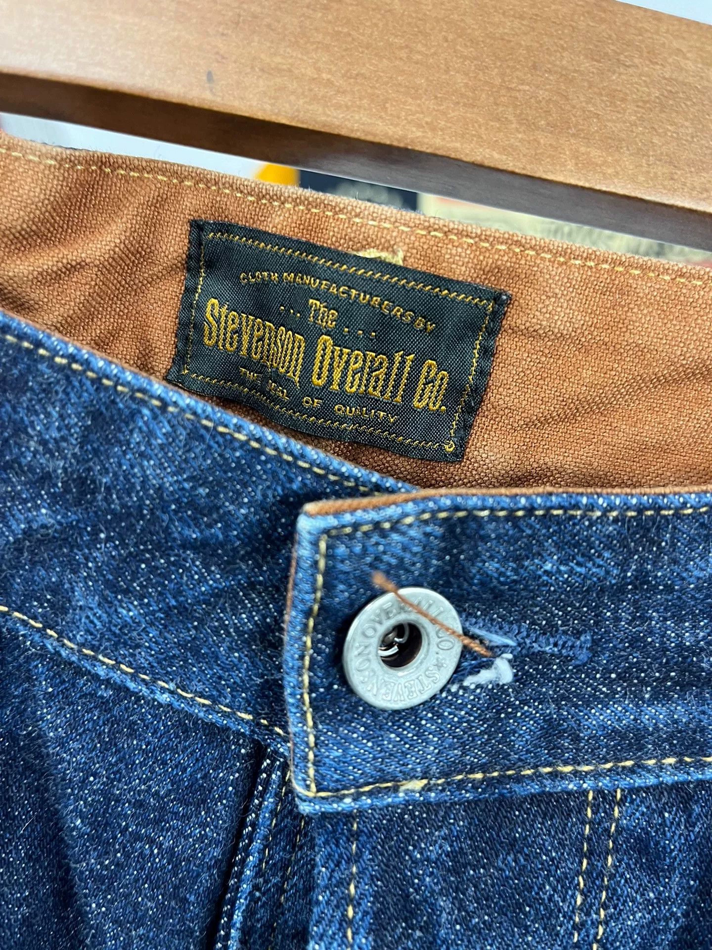 Stevenson Overall Co. STEVENSON OVERALL Co 12oz Raw Denim Jeans Size US 30 / EU 46 - 3 Thumbnail