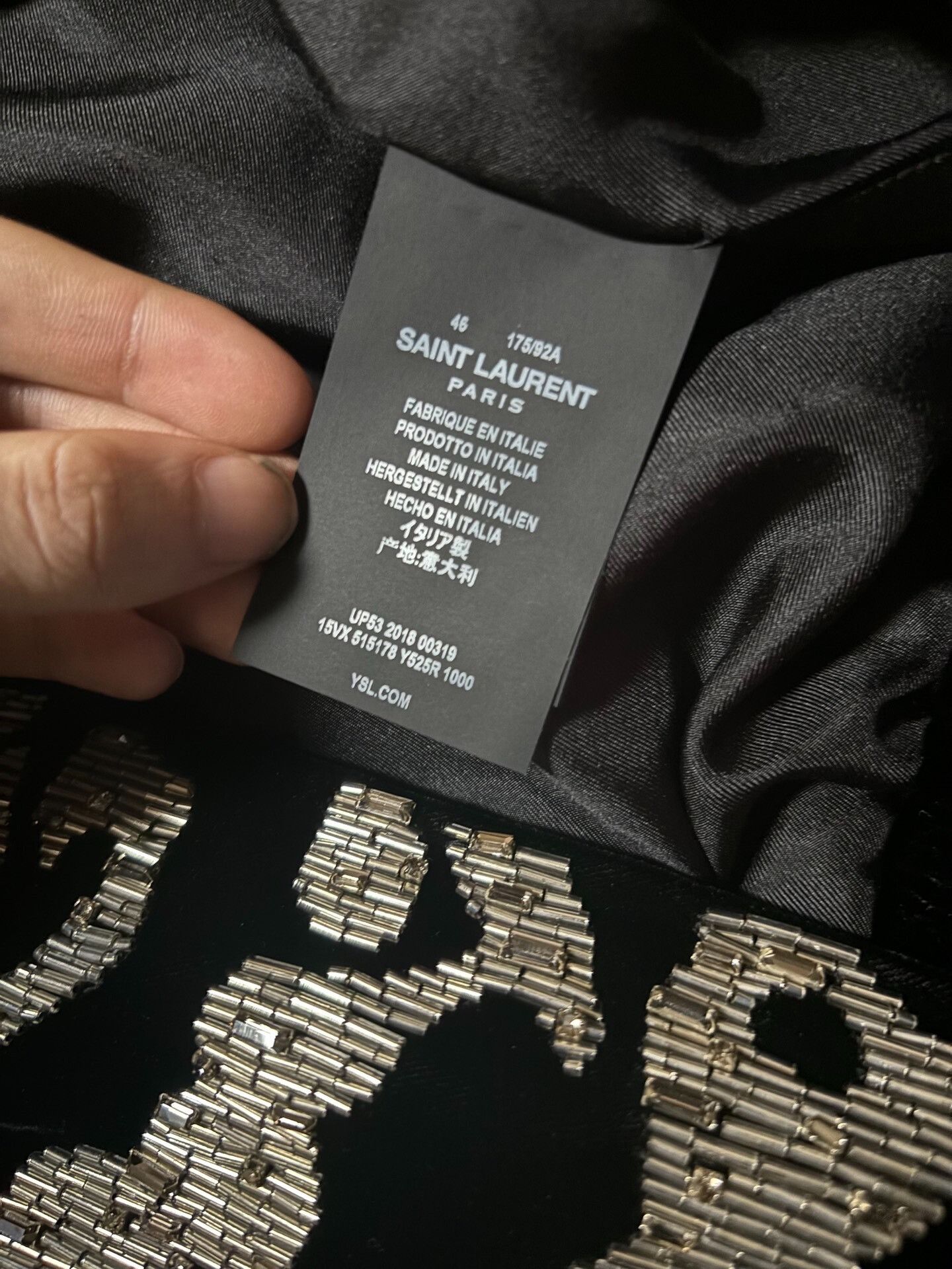Saint Laurent Paris Saint Laurent 2018FW Tiger Silver Gown Size US S / EU 44-46 / 1 - 8 Thumbnail
