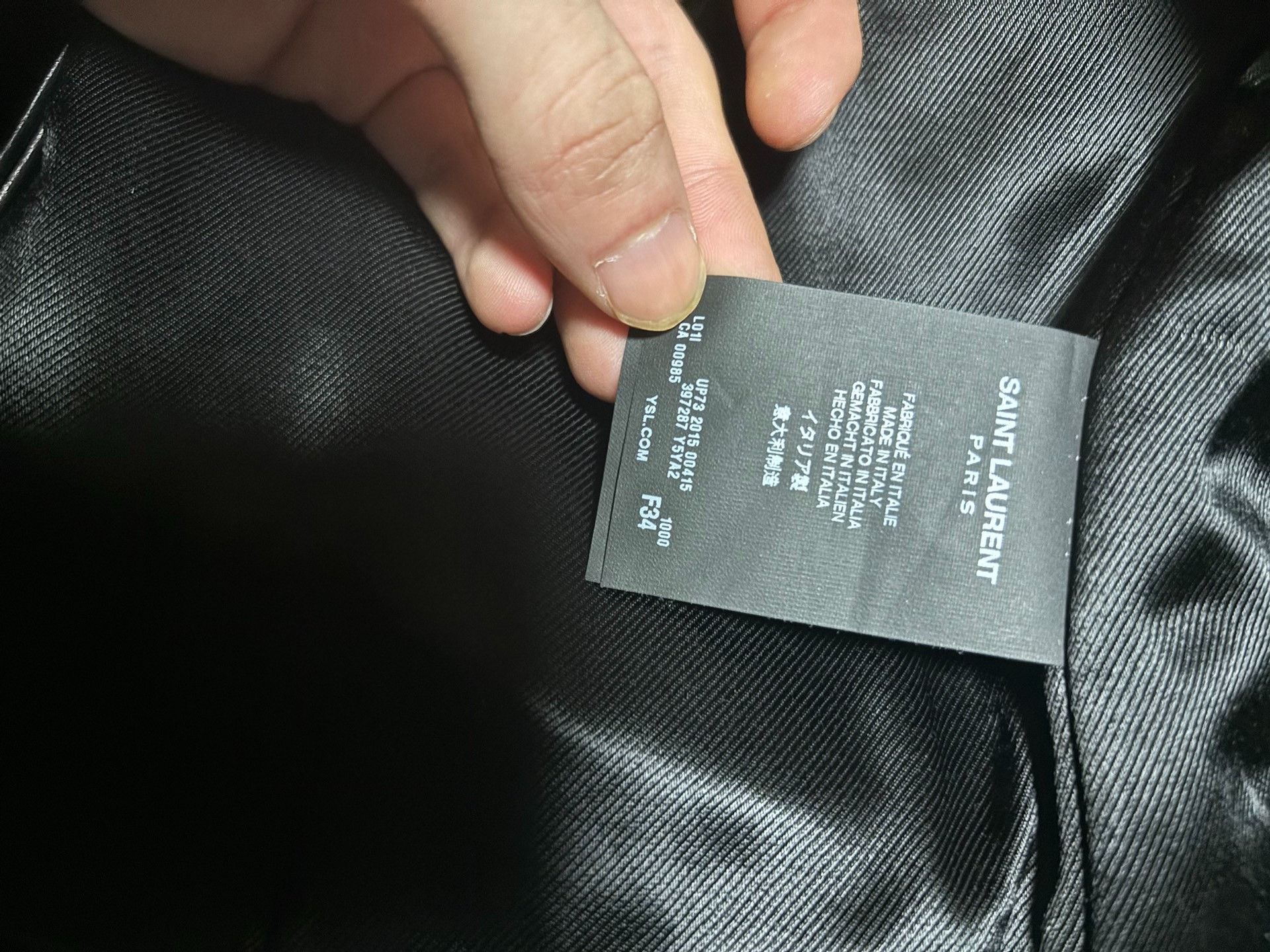 Saint Laurent Paris Saint Laurent L01 Leather Jacket Size XXS / US 00 / IT 34 - 4 Thumbnail