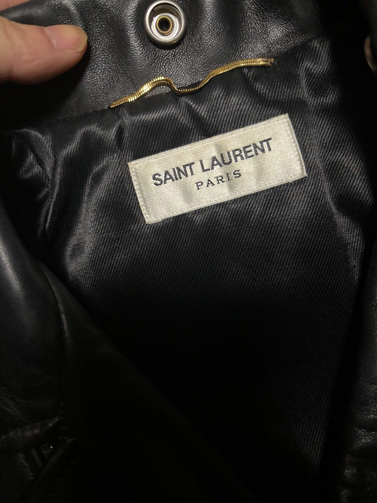 Saint Laurent Paris Saint Laurent L01 Leather Jacket Size XXS / US 00 / IT 34 - 3 Thumbnail