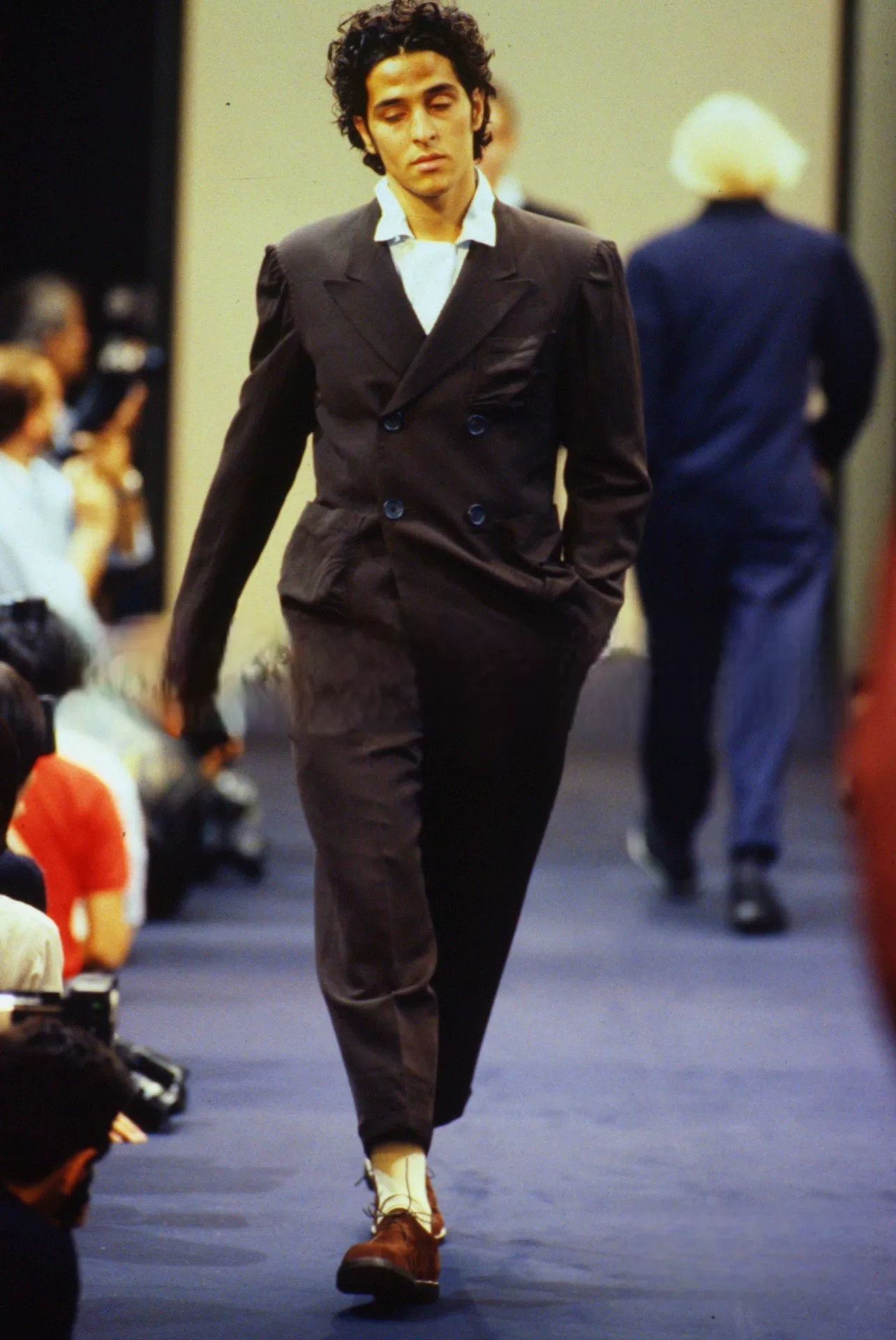 Yohji Yamamoto Yohji Yamamoto 1991SS Double-Breasted Coat Size US L / EU 52-54 / 3 - 2 Thumbnail