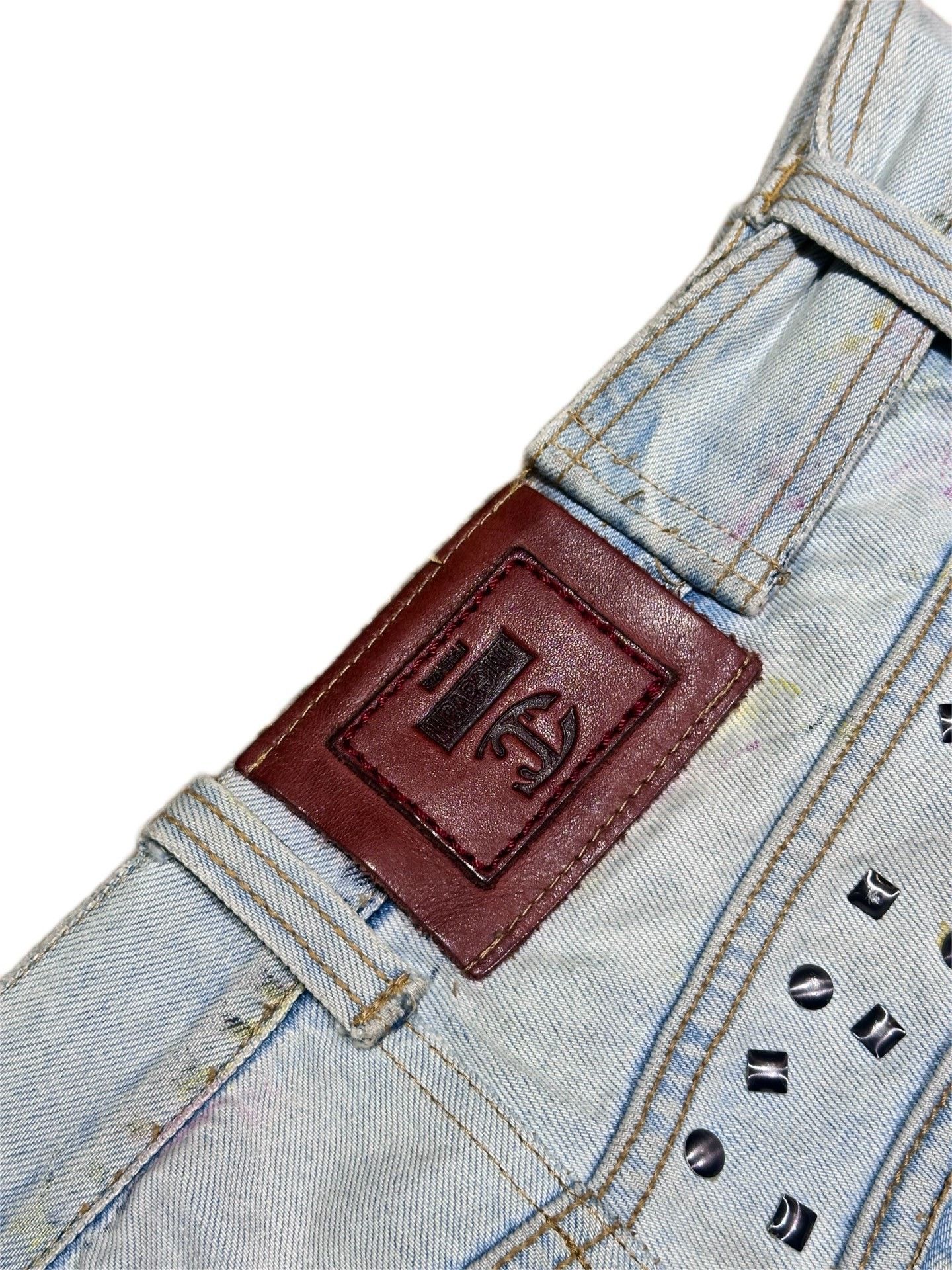 Just Cavalli Just Cavalli Ink Wash Distressed Jeans Size US 34 / EU 50 - 6 Thumbnail