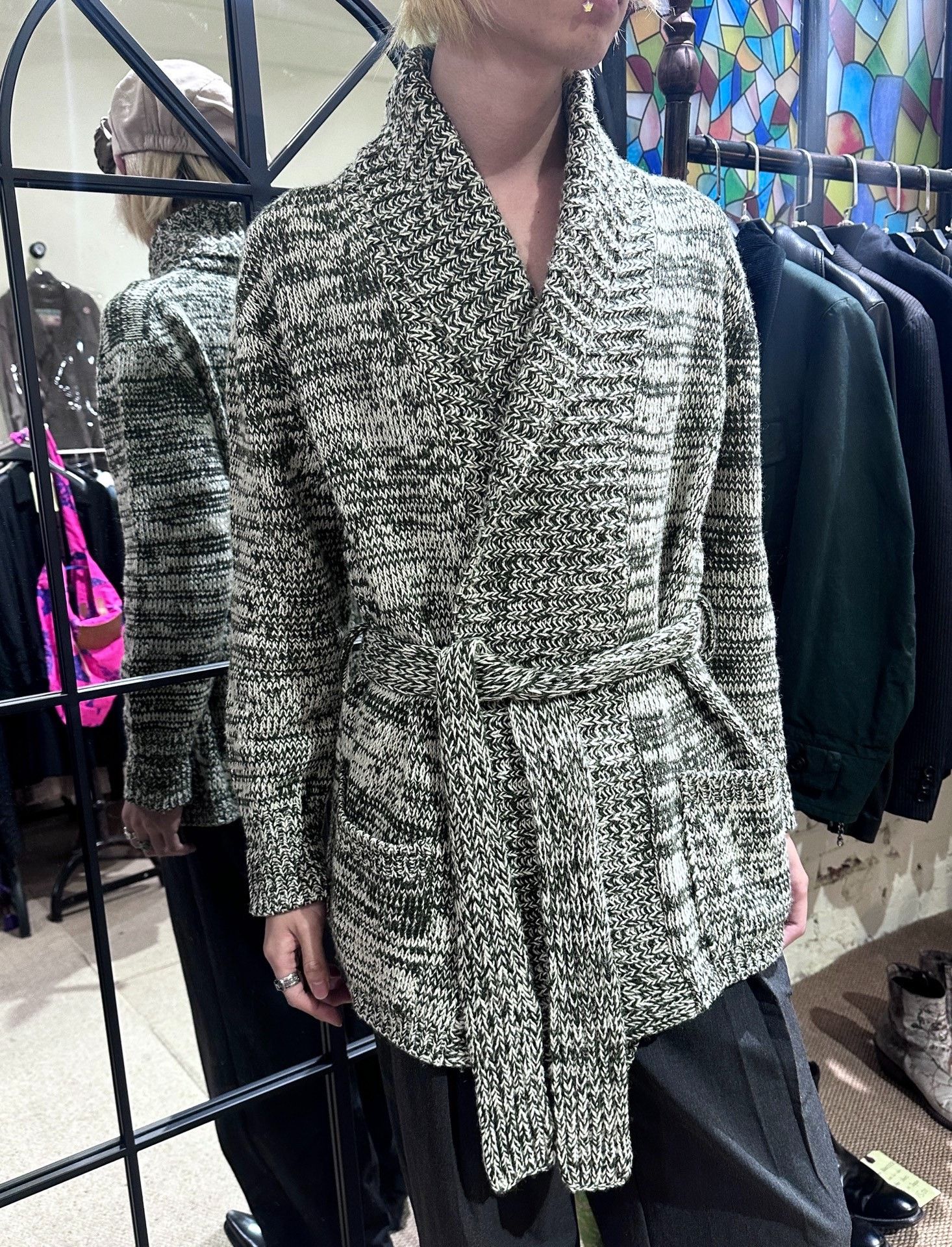 Christophe Lemaire Lemaire 2000AW Knit Belted Coat Size M / US 6-8 / IT 42-44 - 4 Thumbnail