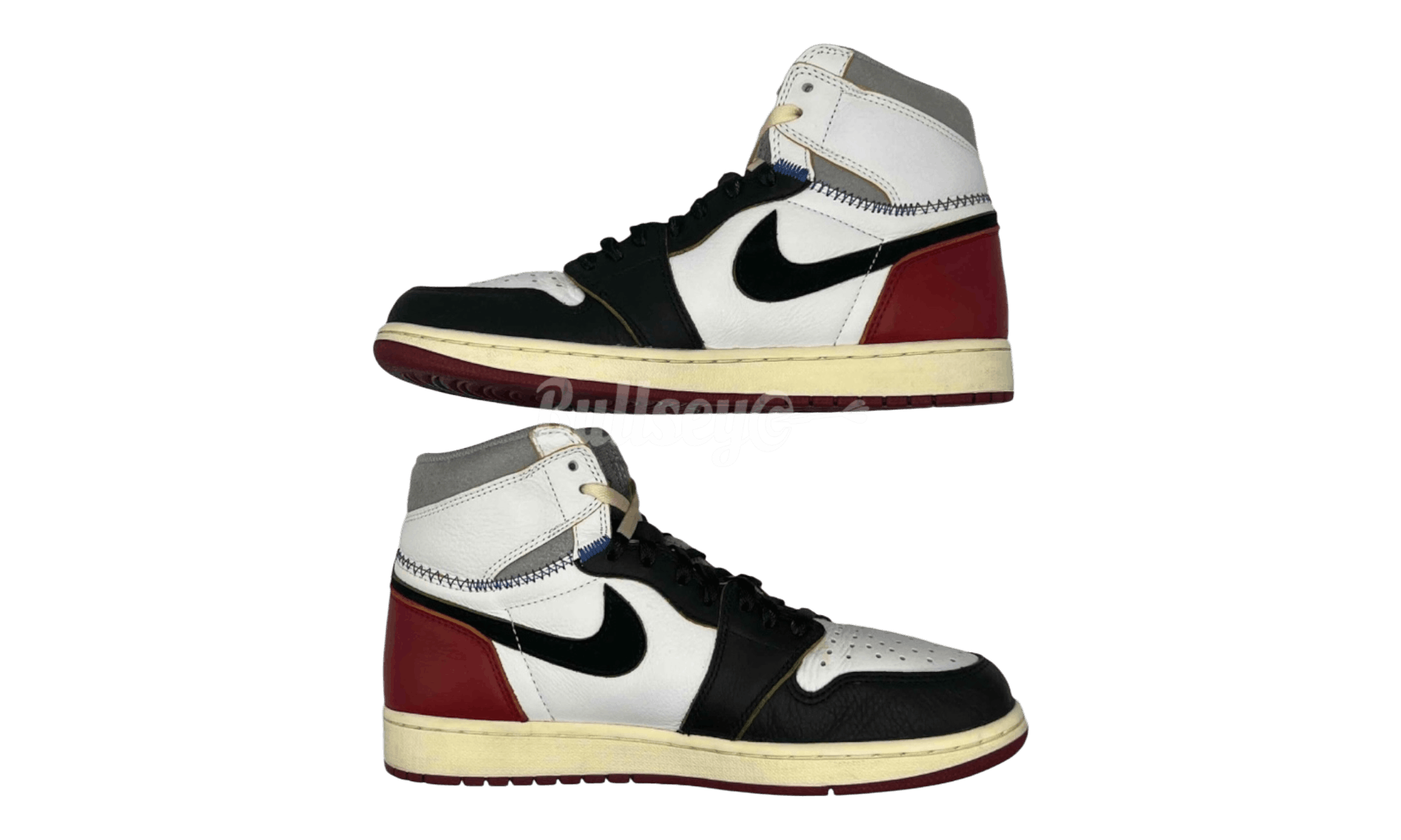 Jordan Brand Jordan 1 Retro High Union Los Angeles Black Toe (Preowned) Size US 10 / EU 43 - 3 Thumbnail