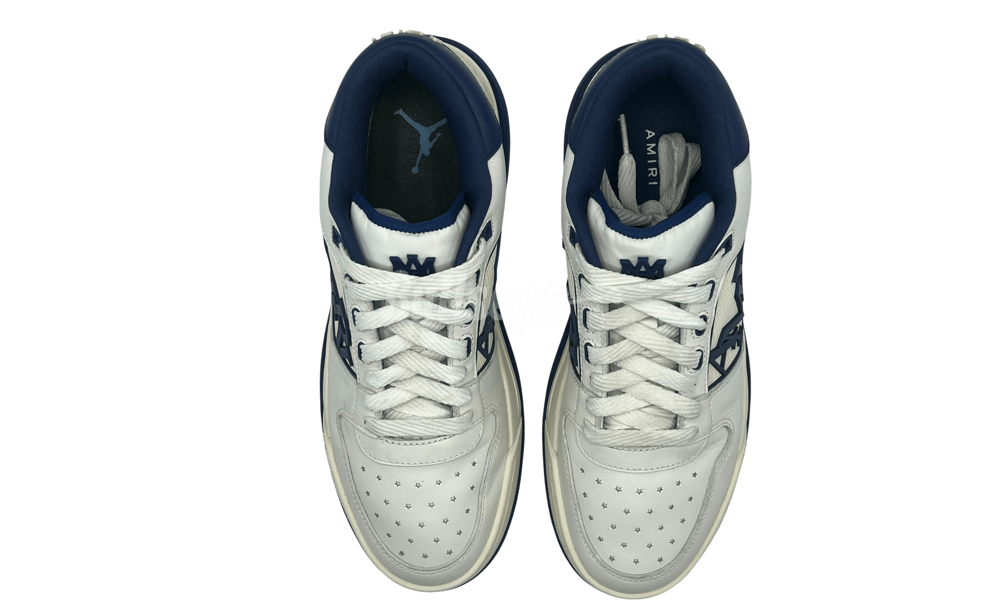 Amiri White & Navy Classic Low Sneaker (PreOwned) (One Replacement Size US 10 / EU 43 - 5 Thumbnail
