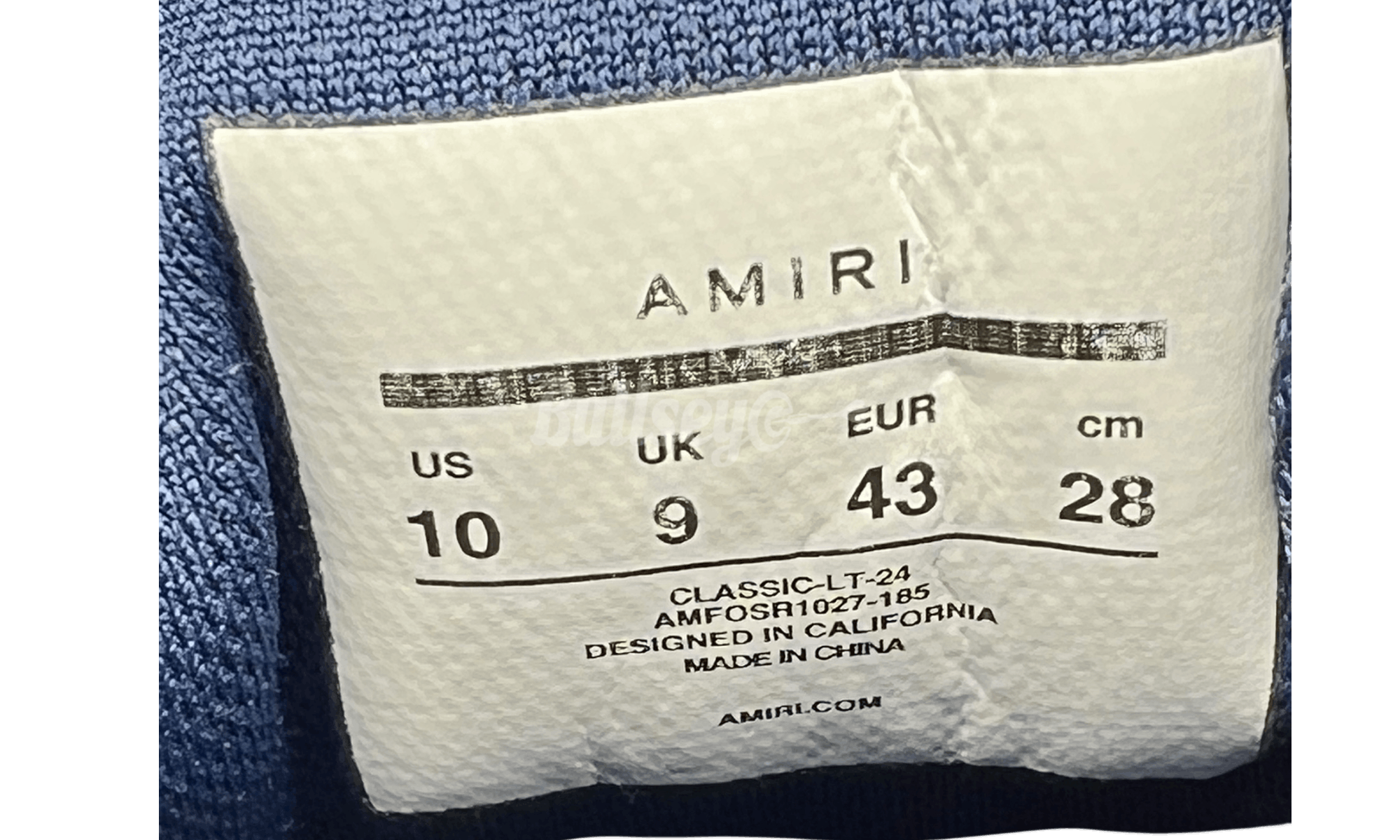 Amiri White & Navy Classic Low Sneaker (PreOwned) (One Replacement Size US 10 / EU 43 - 6 Thumbnail