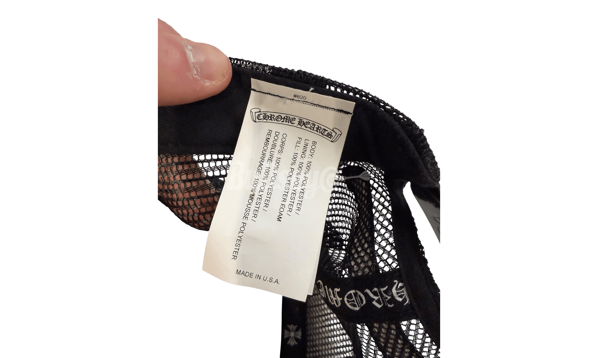 Chrome Hearts Red Letters Script Trucker Hat Size ONE SIZE - 2 Thumbnail