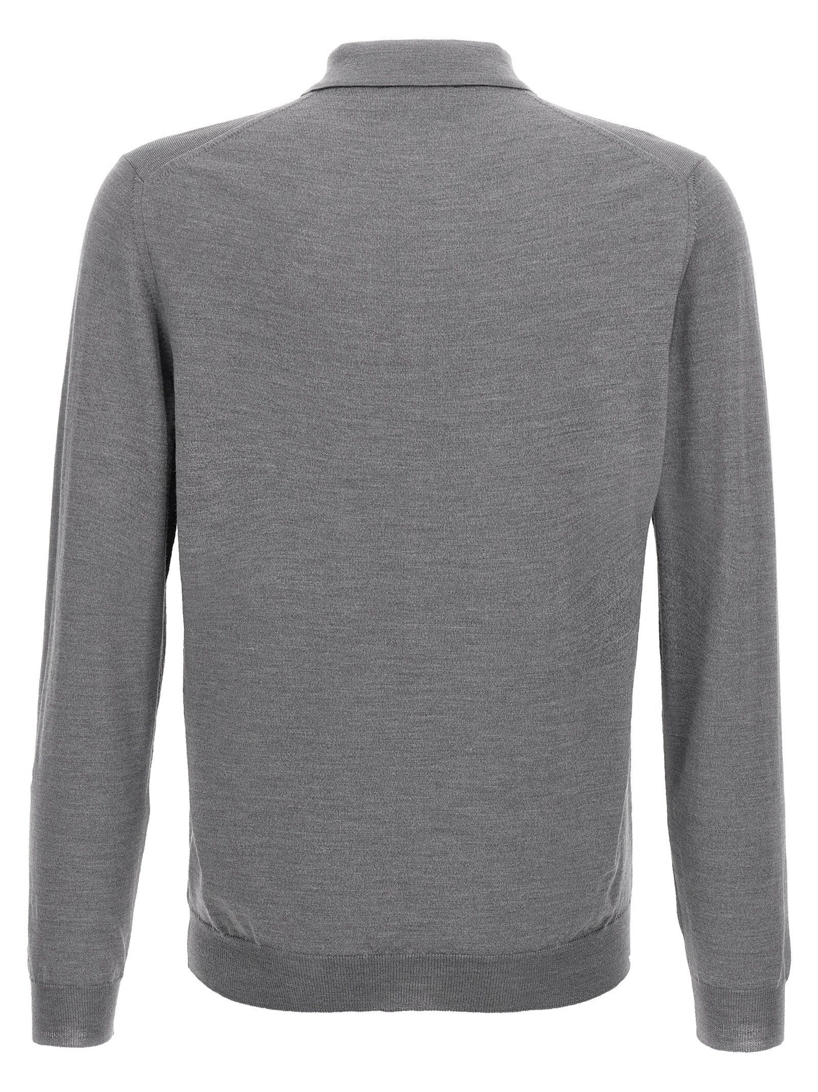 Zanone Virgin Wool Polo Shirt Size US L / EU 52-54 / 3 - 2 Thumbnail
