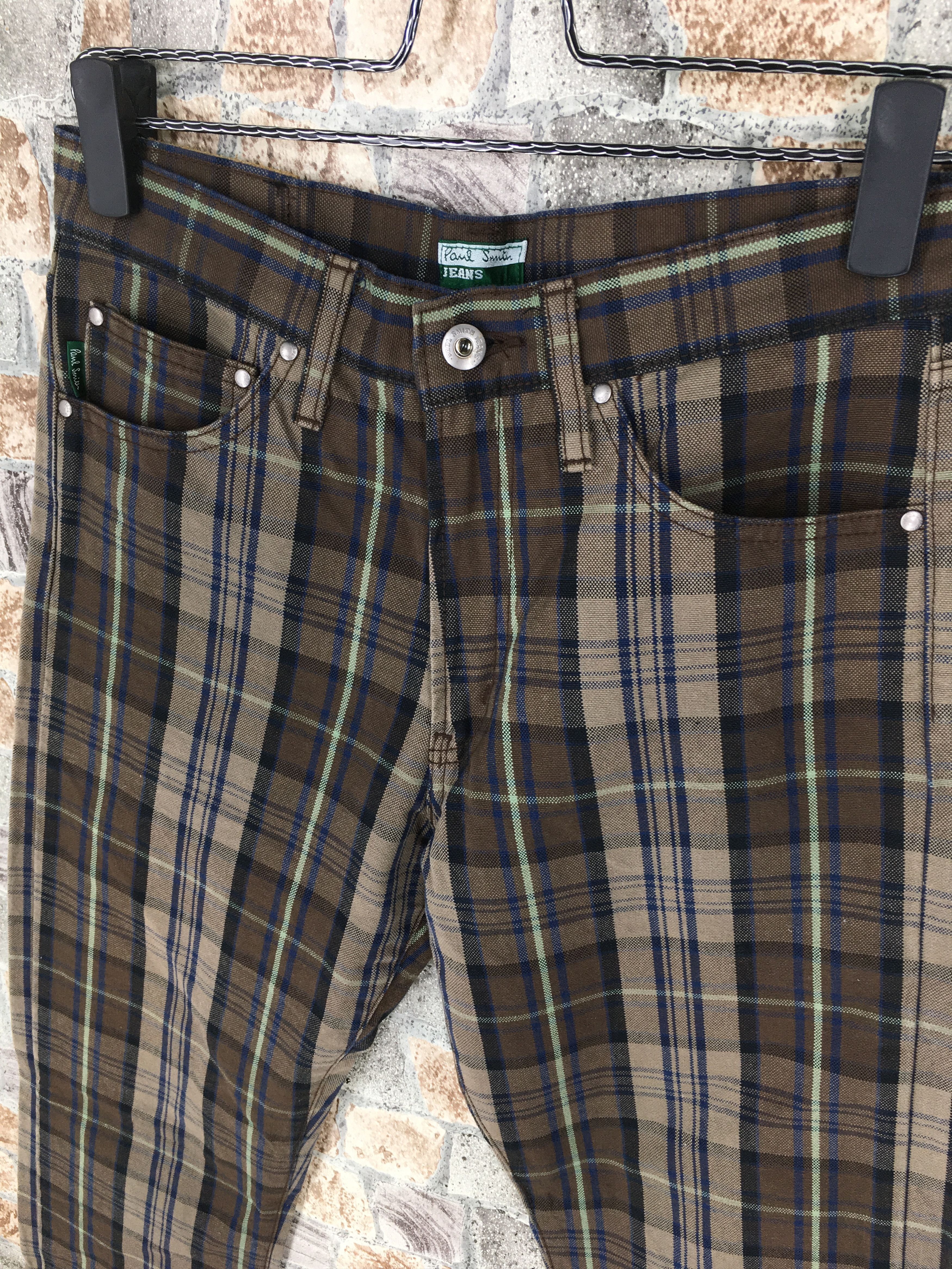 Designer × Paul Smith PAUL SMITH JEANS Checkered Plaid Tartan Slim Fit Denim Size US 29 - 5 Thumbnail