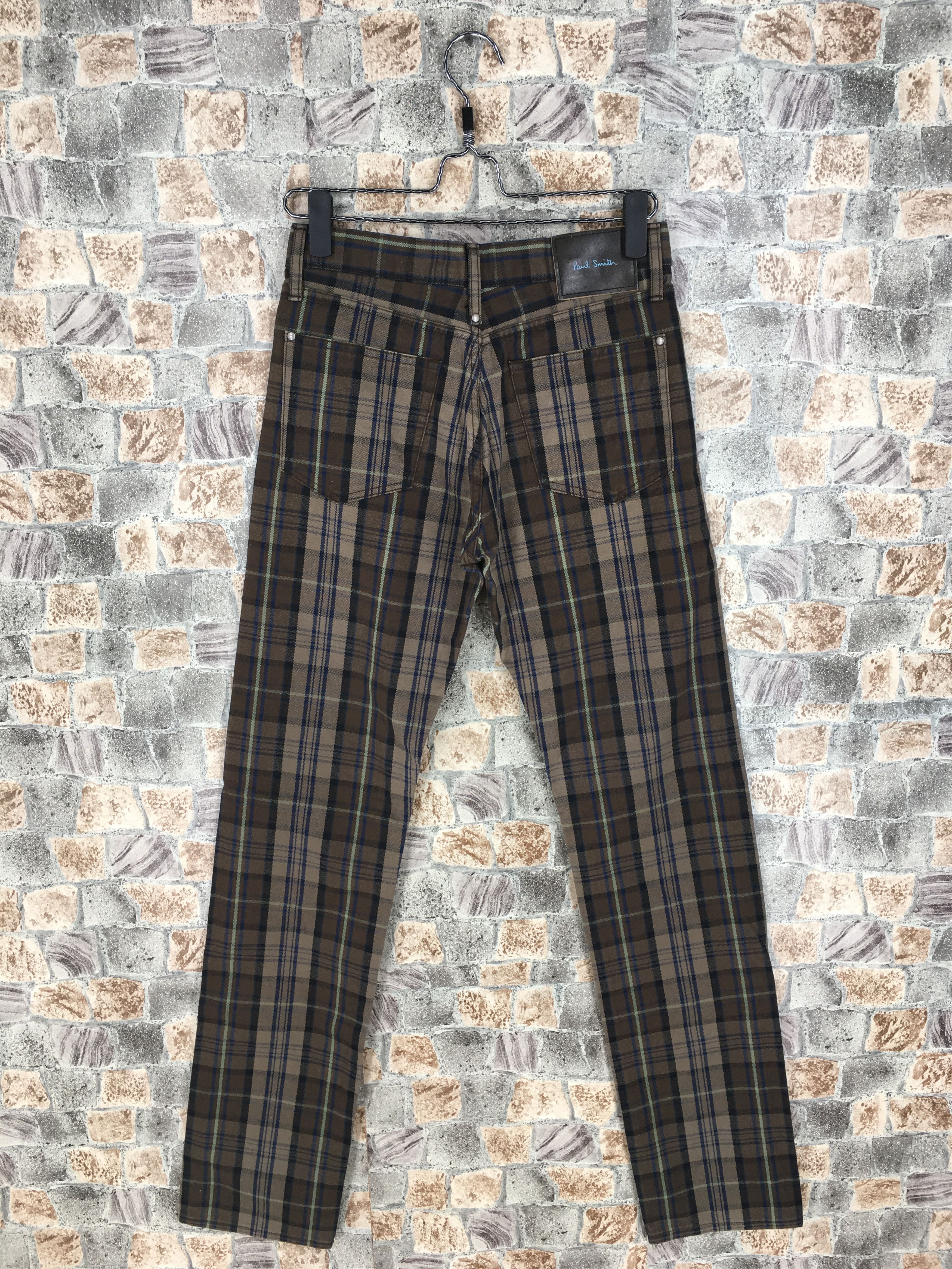 Designer × Paul Smith PAUL SMITH JEANS Checkered Plaid Tartan Slim Fit Denim Size US 29 - 8 Thumbnail