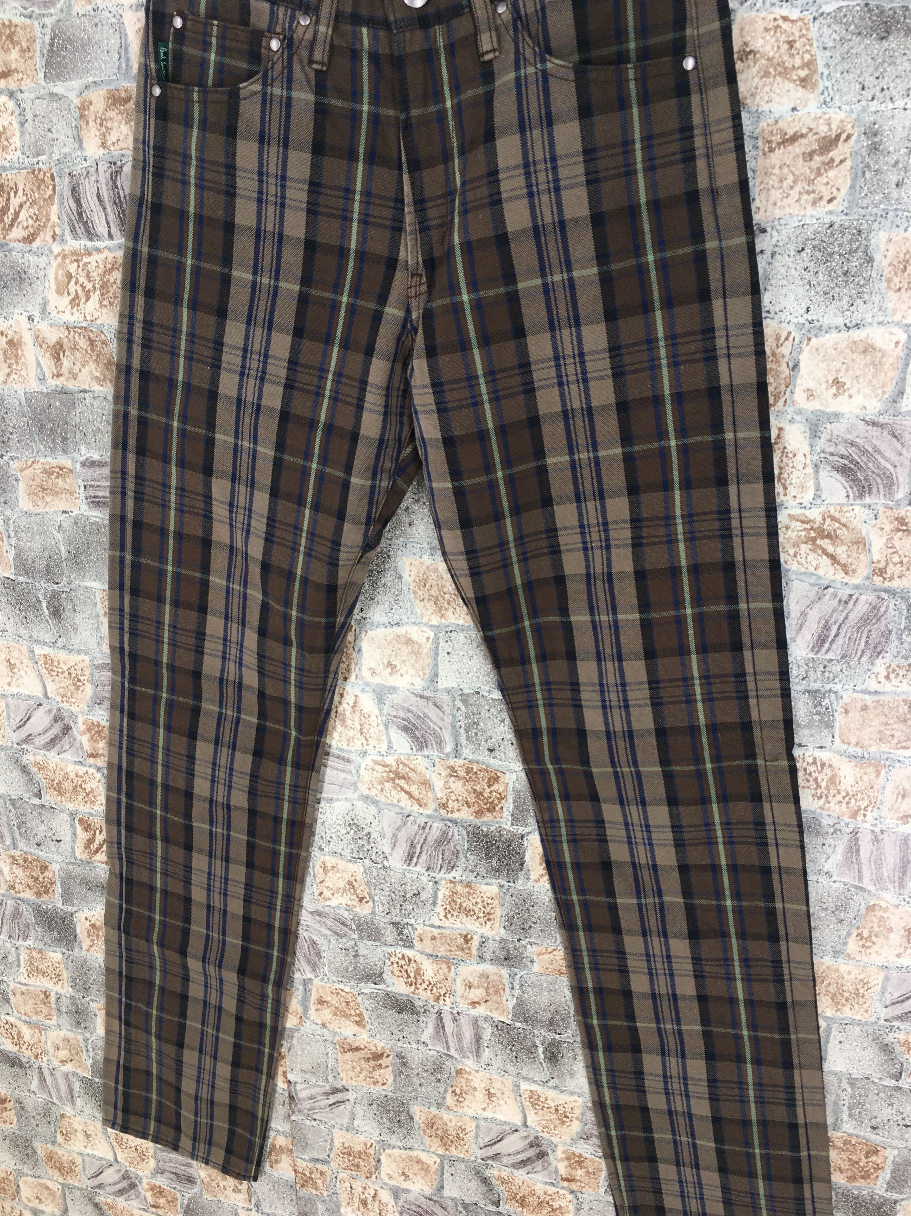 Designer × Paul Smith PAUL SMITH JEANS Checkered Plaid Tartan Slim Fit Denim Size US 29 - 7 Thumbnail