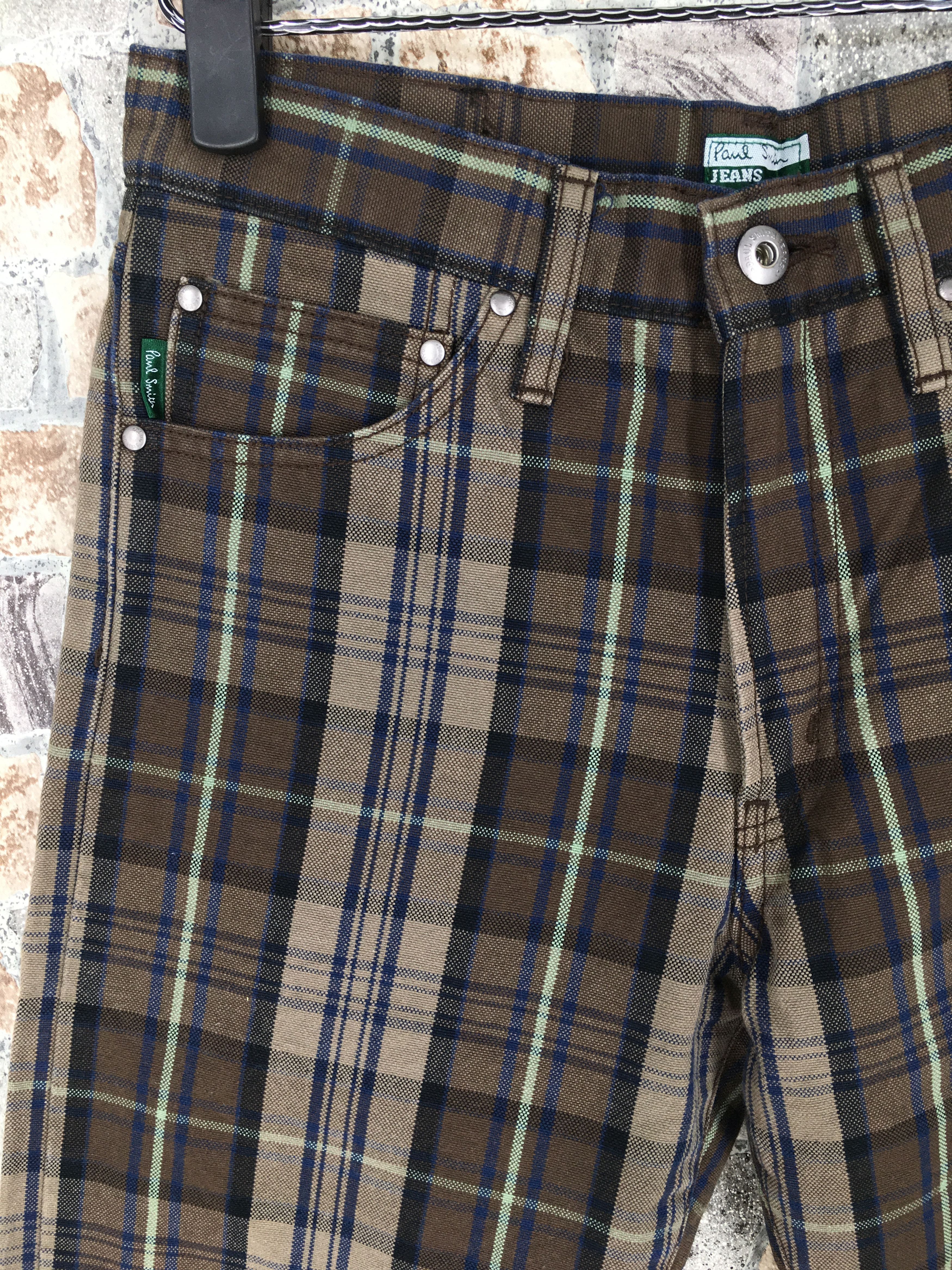 Designer × Paul Smith PAUL SMITH JEANS Checkered Plaid Tartan Slim Fit Denim Size US 29 - 4 Thumbnail