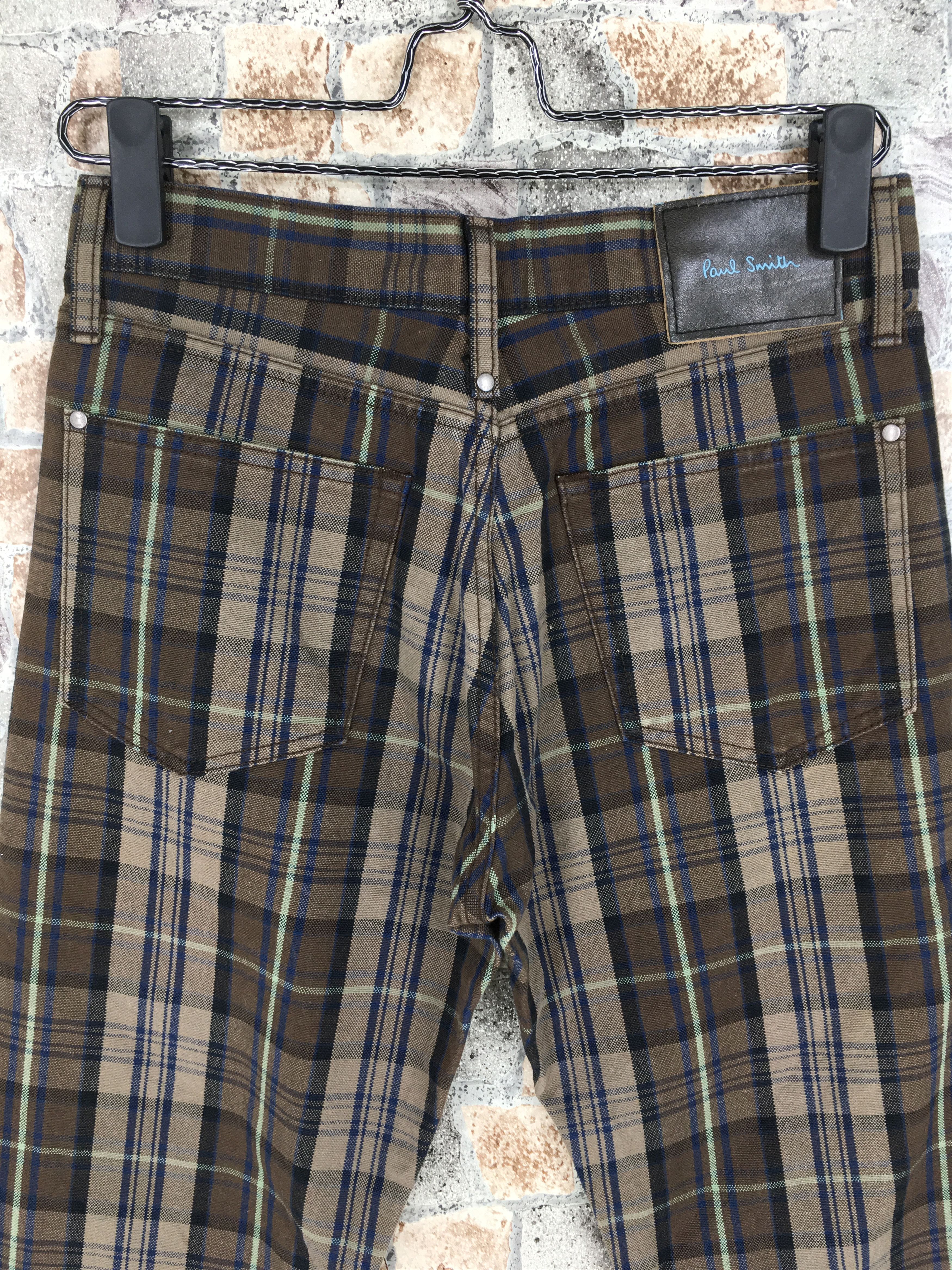 Designer × Paul Smith PAUL SMITH JEANS Checkered Plaid Tartan Slim Fit Denim Size US 29 - 9 Thumbnail