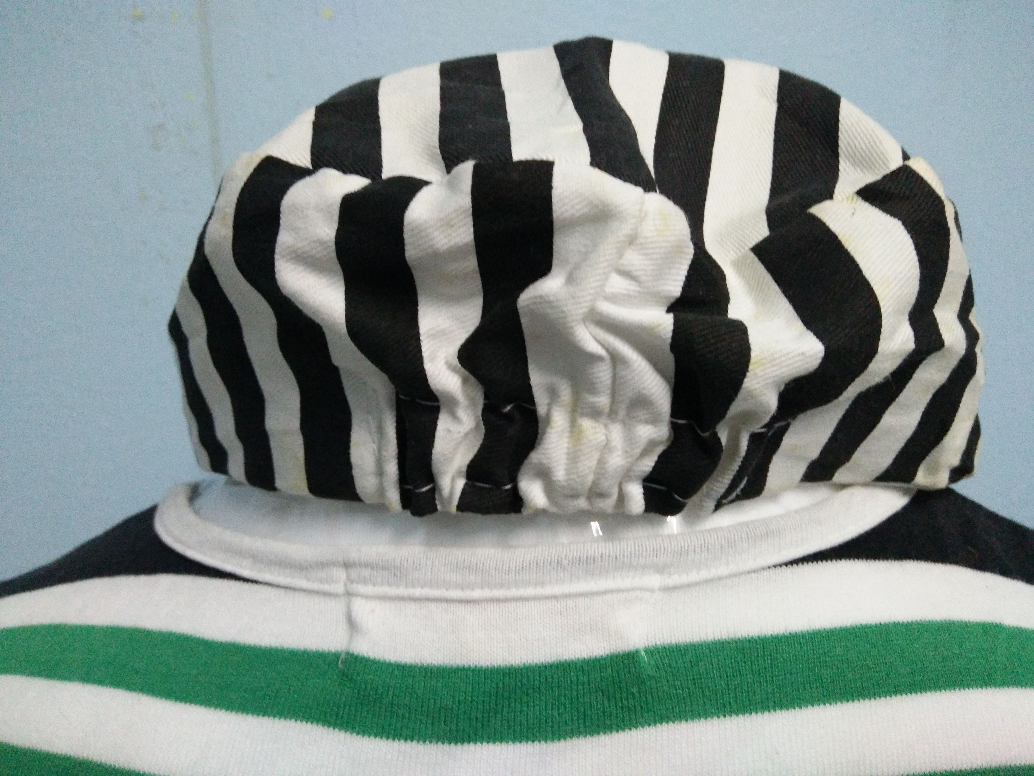 Other × Vintage Vintage Prison Jail Stripes Cap 80's Striped Skaters Grunge Size ONE SIZE - 3 Thumbnail