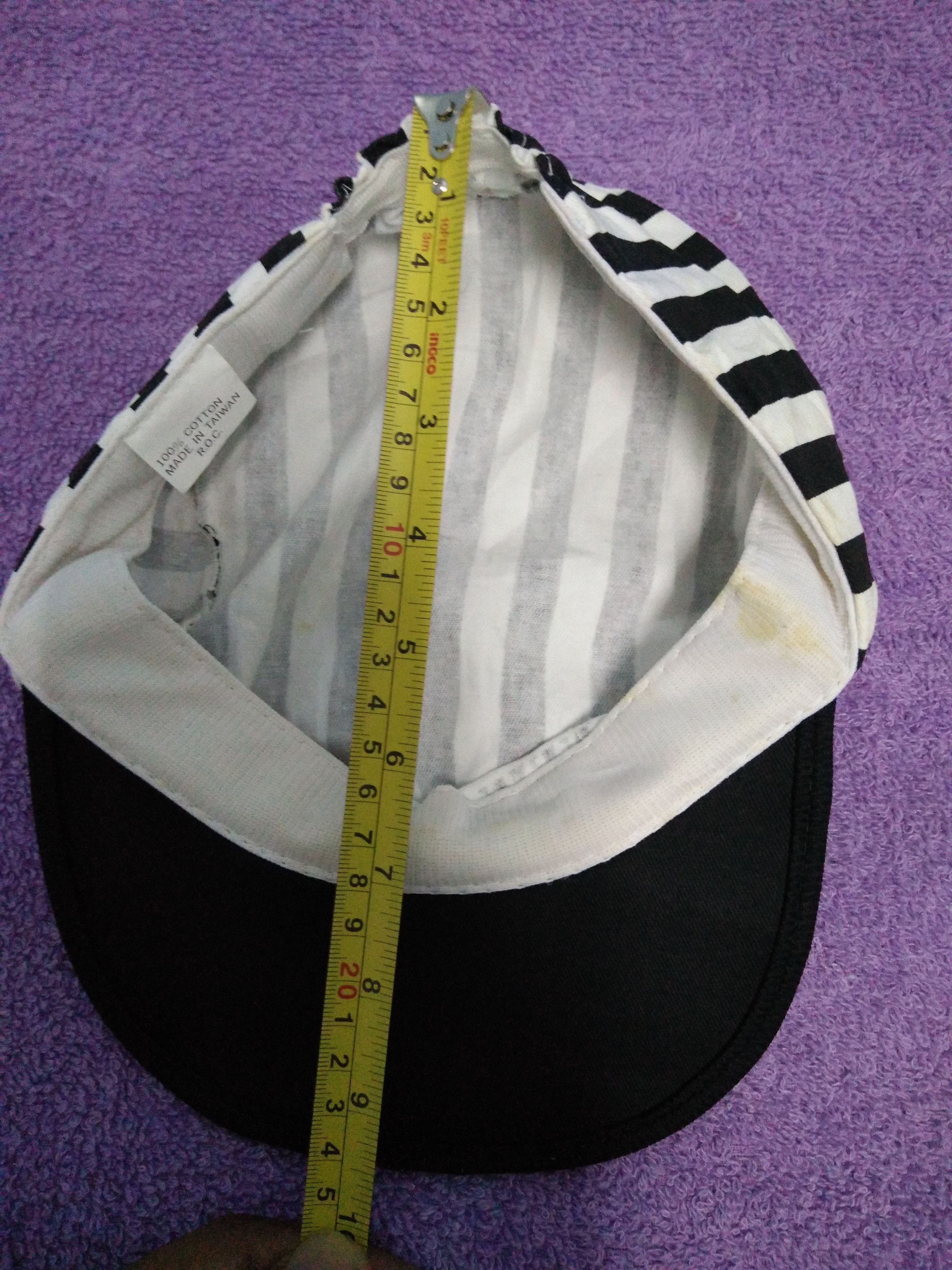 Other × Vintage Vintage Prison Jail Stripes Cap 80's Striped Skaters Grunge Size ONE SIZE - 8 Thumbnail