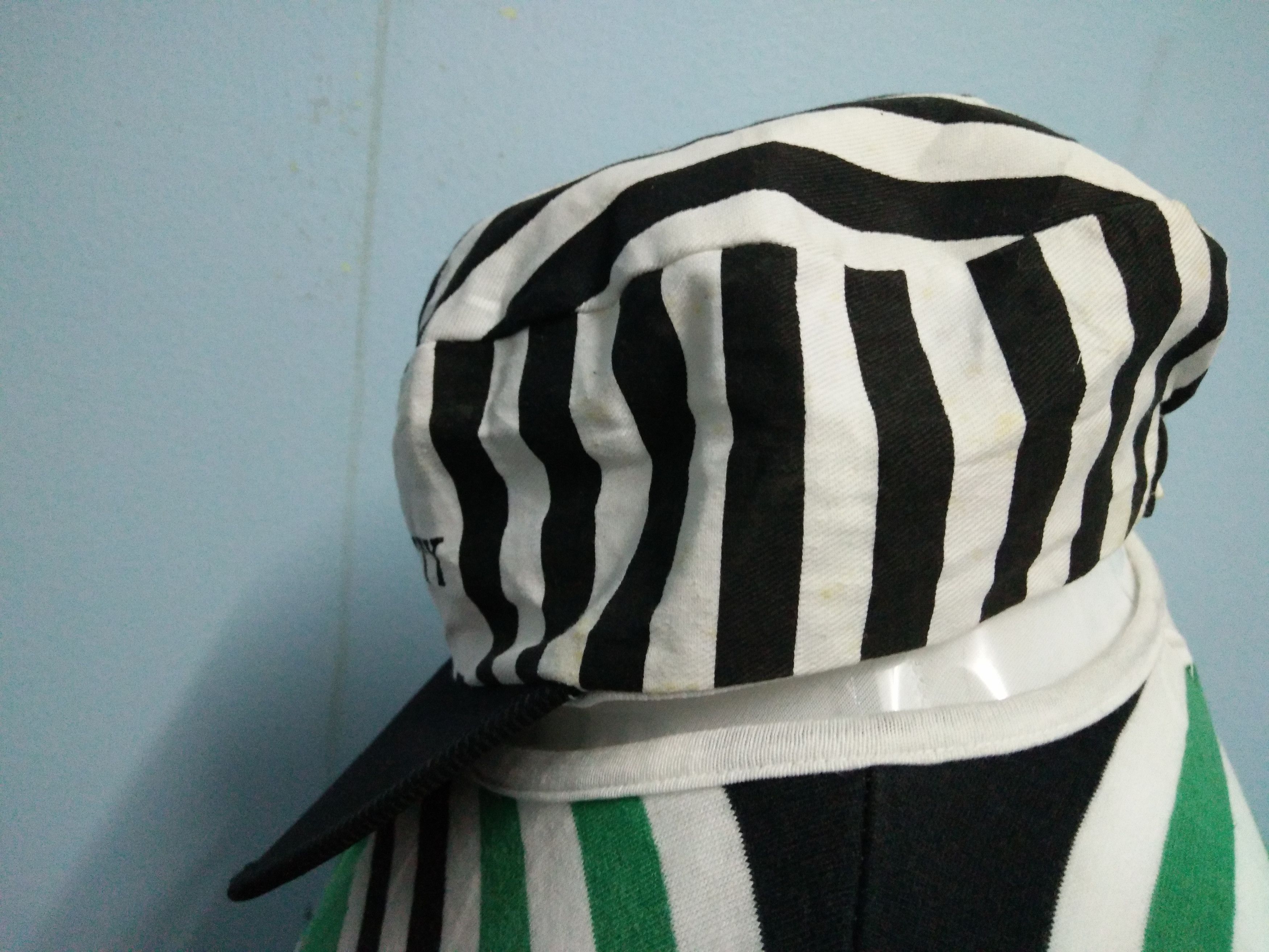 Other × Vintage Vintage Prison Jail Stripes Cap 80's Striped Skaters Grunge Size ONE SIZE - 4 Thumbnail