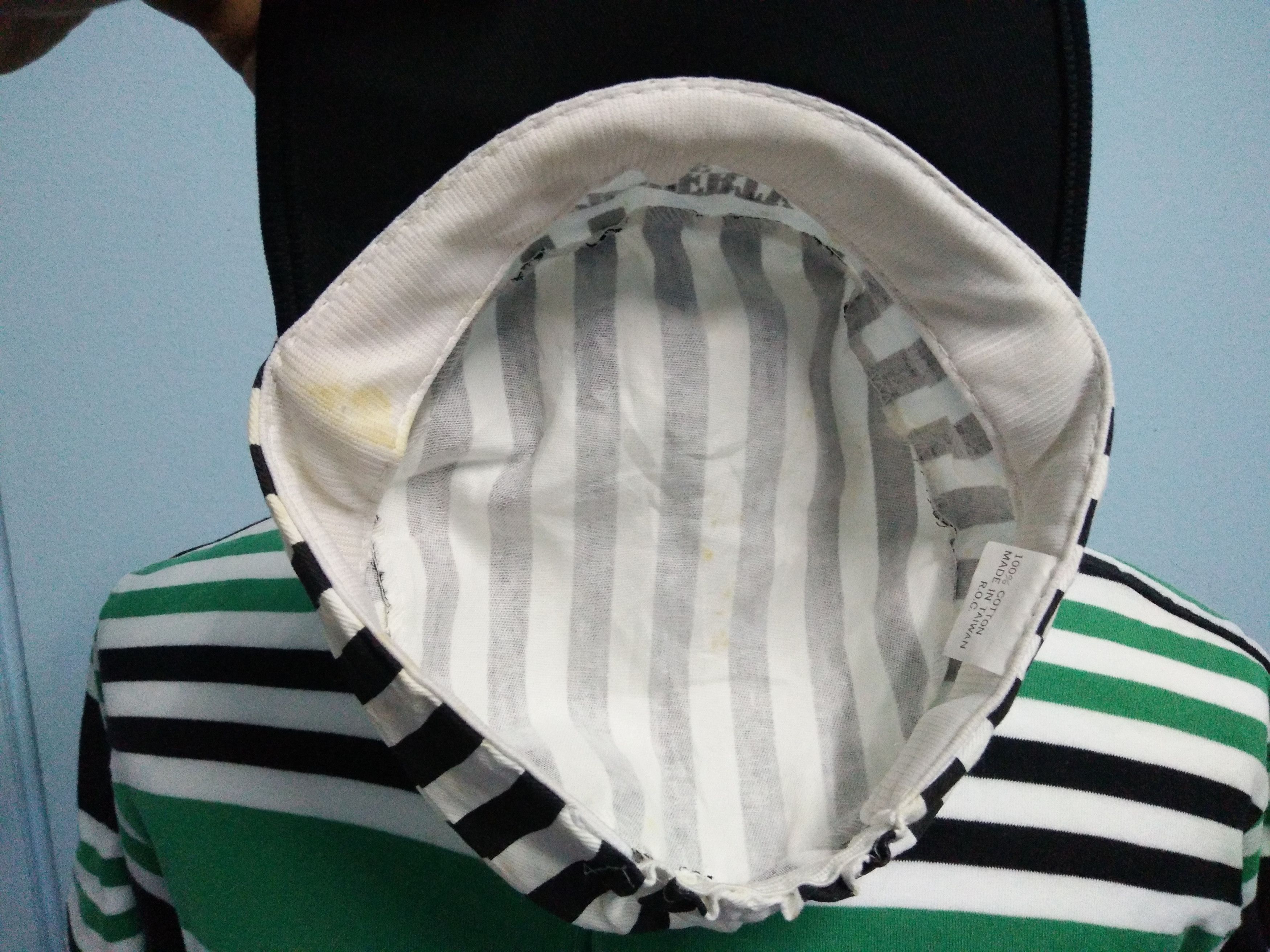 Other × Vintage Vintage Prison Jail Stripes Cap 80's Striped Skaters Grunge Size ONE SIZE - 6 Thumbnail