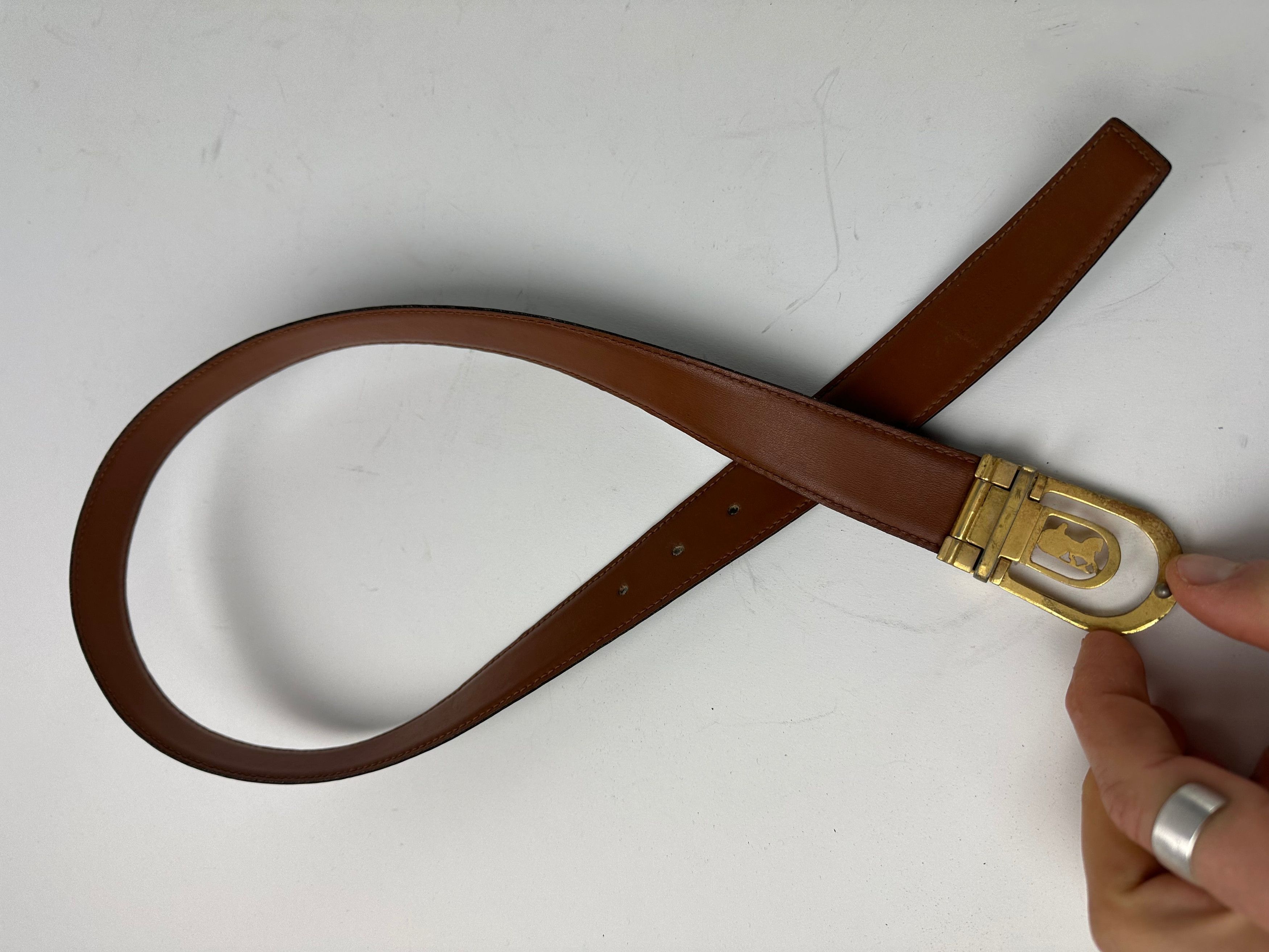 Other Vintage Celine Paris Leather Belt Black Size ONE SIZE - 6 Thumbnail