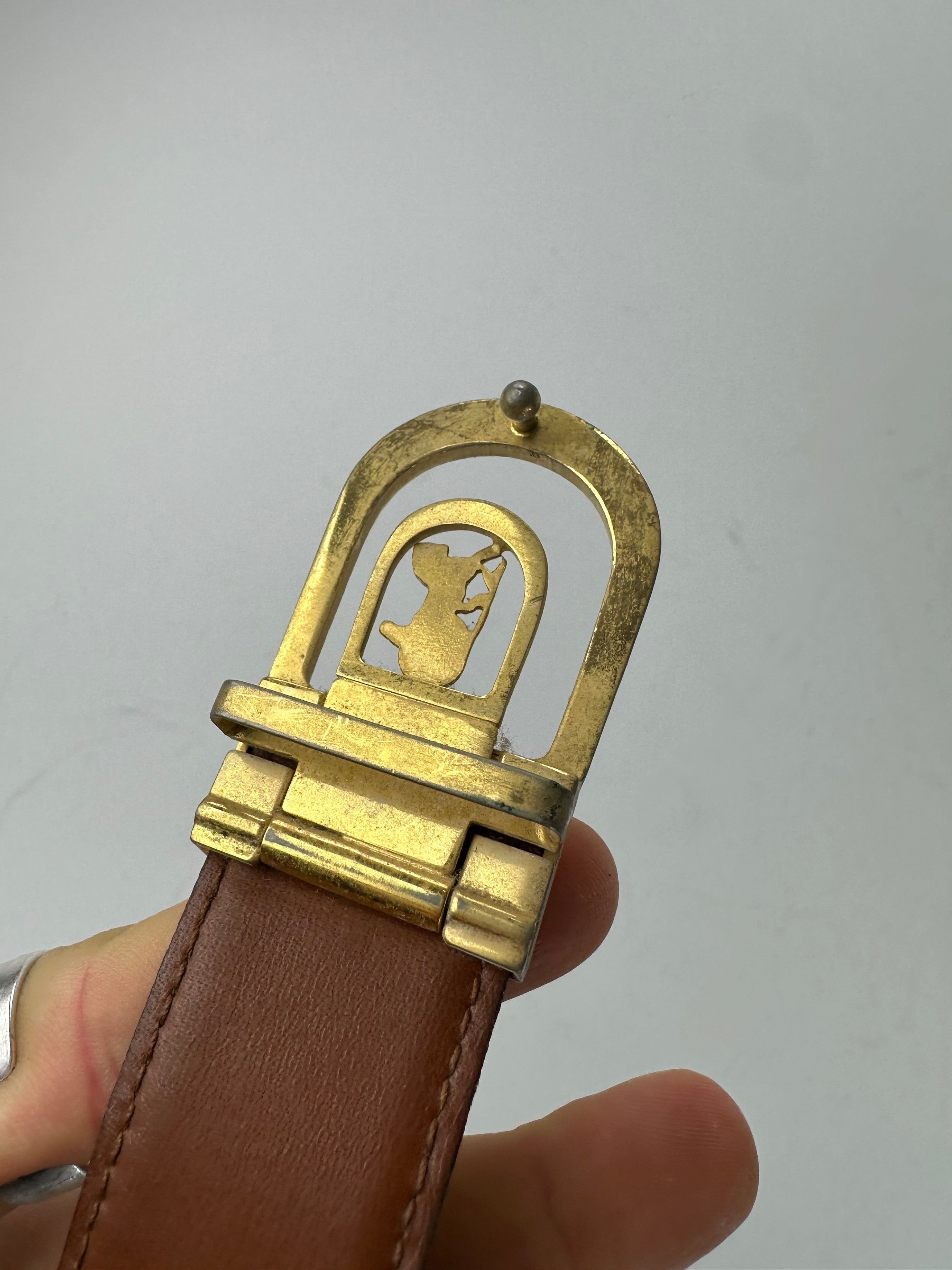 Other Vintage Celine Paris Leather Belt Black Size ONE SIZE - 4 Thumbnail