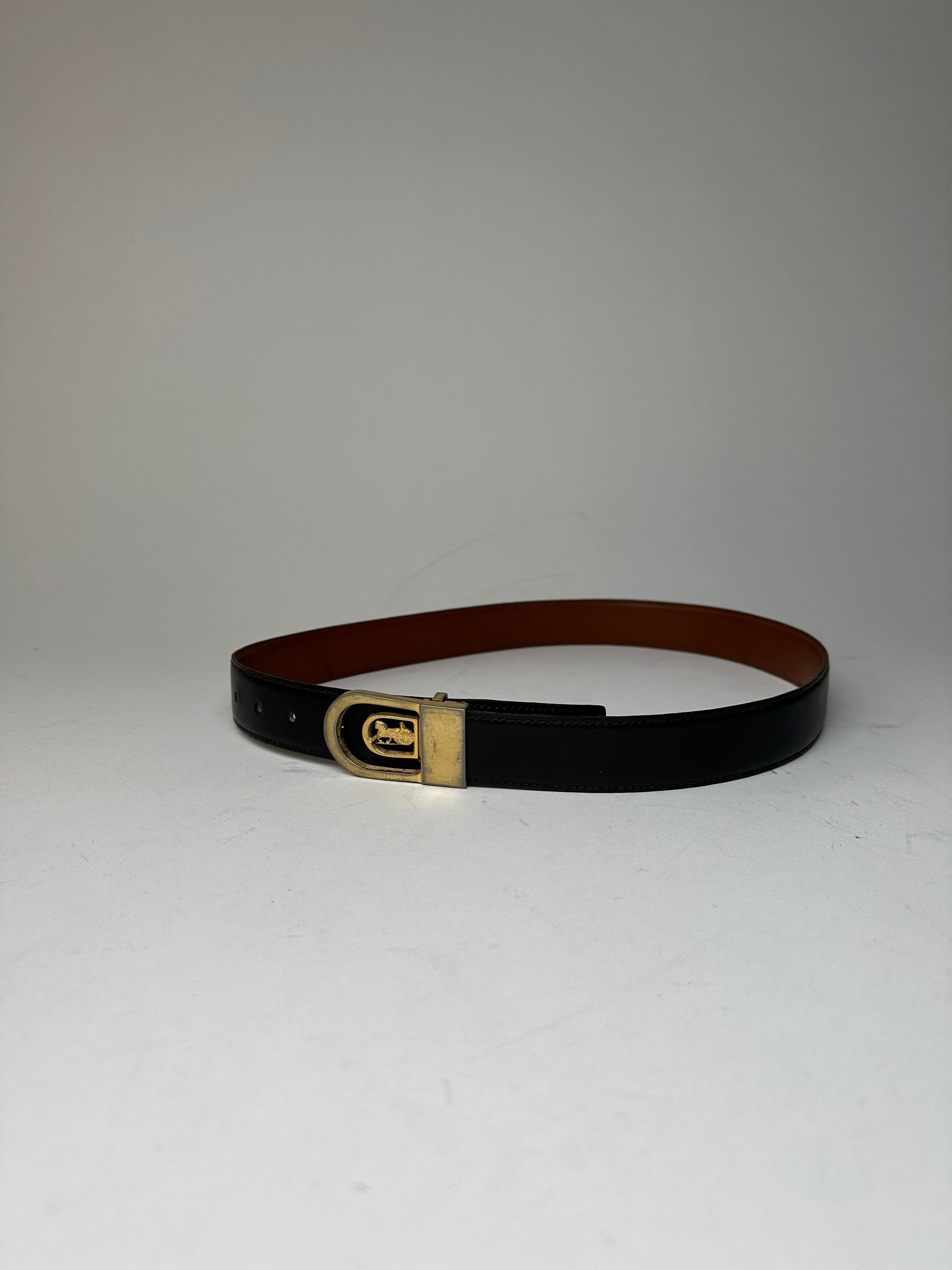 Other Vintage Celine Paris Leather Belt Black Size ONE SIZE - 11 Thumbnail