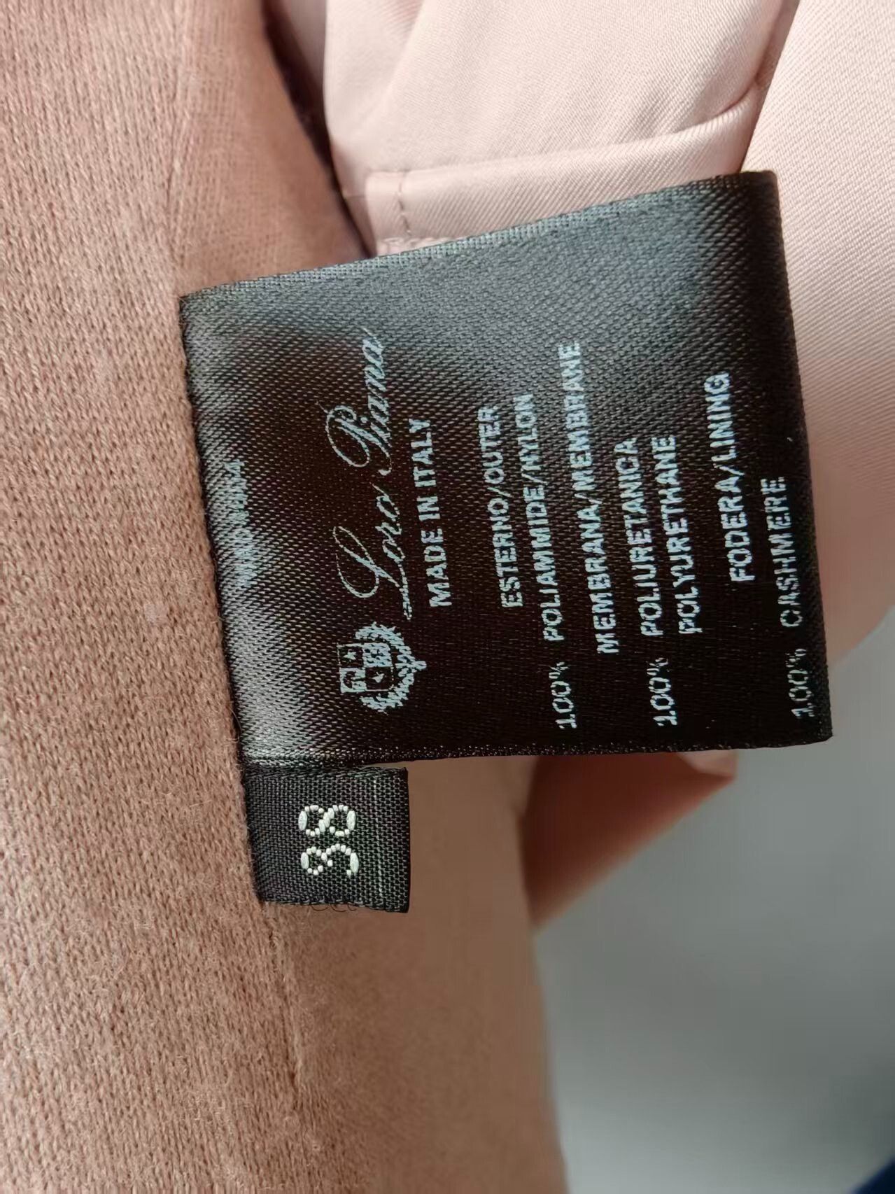 Loro Piana LP Pink Cashmere Lined Jacket Size M / US 6-8 / IT 42-44 - 3 Thumbnail