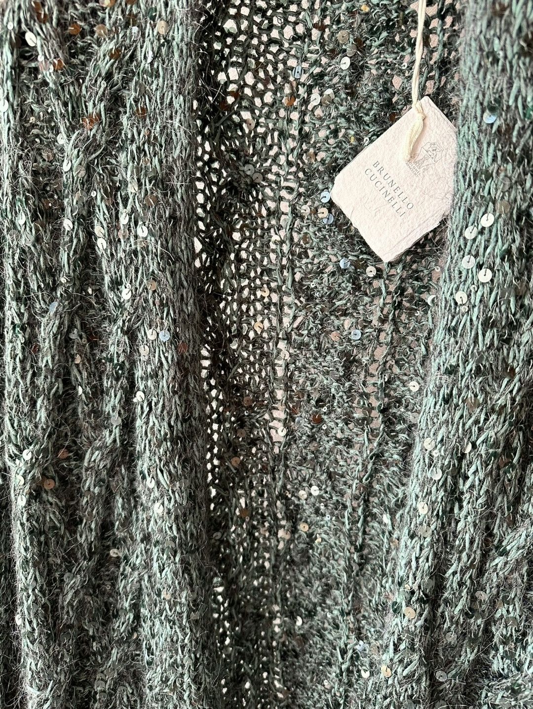 Brunello Cucinelli BC Sequin Knit Coat Size M / US 6-8 / IT 42-44 - 5 Thumbnail