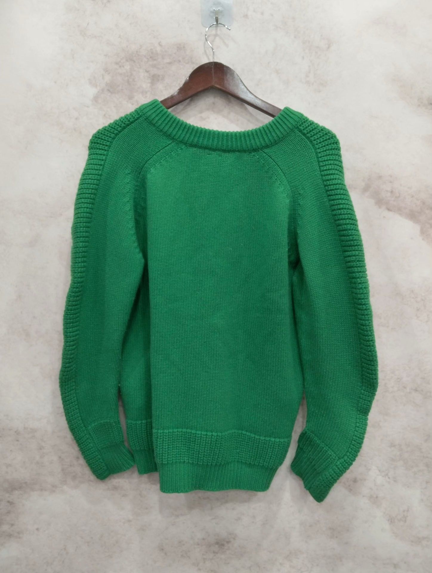 Hermes Hermes Green V-neck Sweater Size US M / EU 48-50 / 2 - 2 Thumbnail