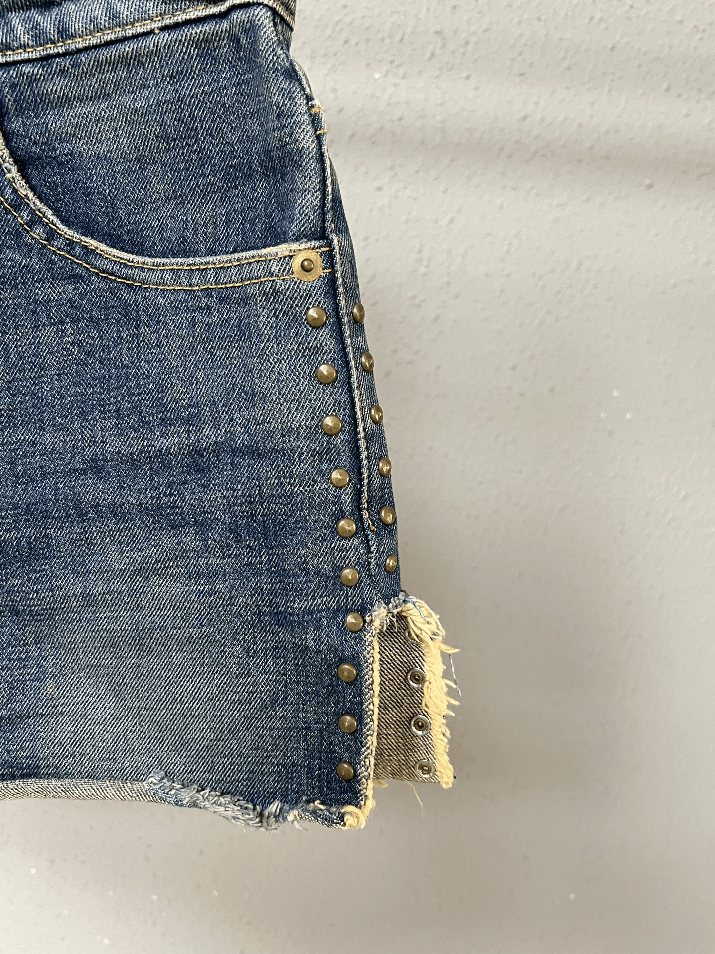 Saint Laurent Paris Slp Rivet Shorts Size 32" / US 10 / IT 46 - 3 Thumbnail