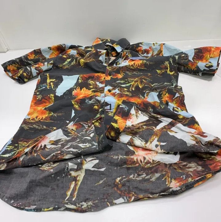 Givenchy Givenchy Men's Loose Printed Cotton Short-Sleeve Shirt Size US XXS / EU 40 - 7 Thumbnail