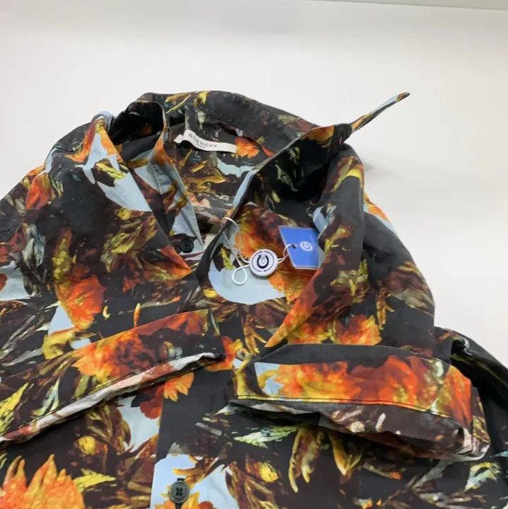 Givenchy Givenchy Men's Loose Printed Cotton Short-Sleeve Shirt Size US XXS / EU 40 - 10 Thumbnail