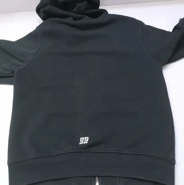 Givenchy Givenchy Kids Black Hooded Zip Jacket with Logo Size US M / EU 48-50 / 2 - 14 Thumbnail