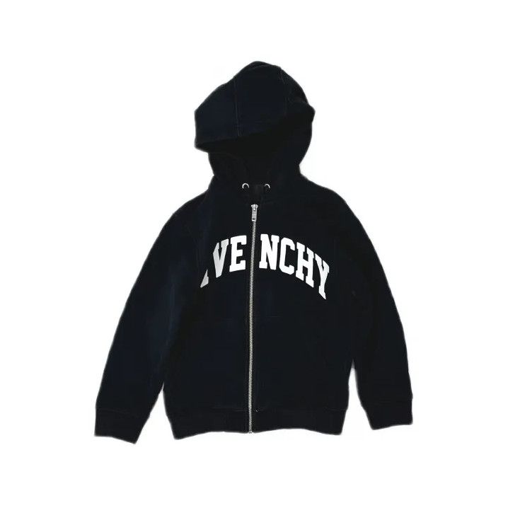 Givenchy Givenchy Kids Black Hooded Zip Jacket with Logo Size US M / EU 48-50 / 2 - 2 Thumbnail