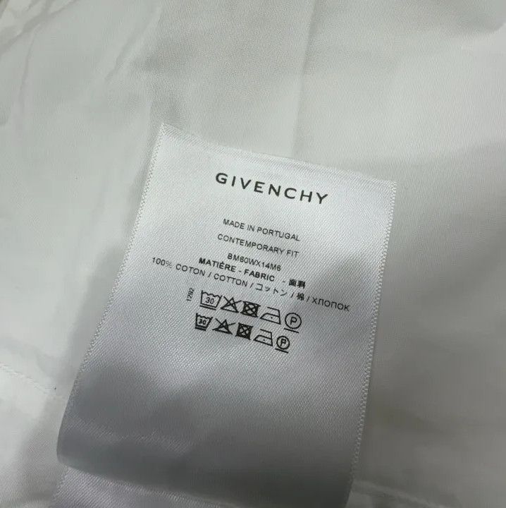 Givenchy GIVENCHY Men's White Pointed Collar Button-Up Shirt Size US XXS / EU 40 - 4 Thumbnail