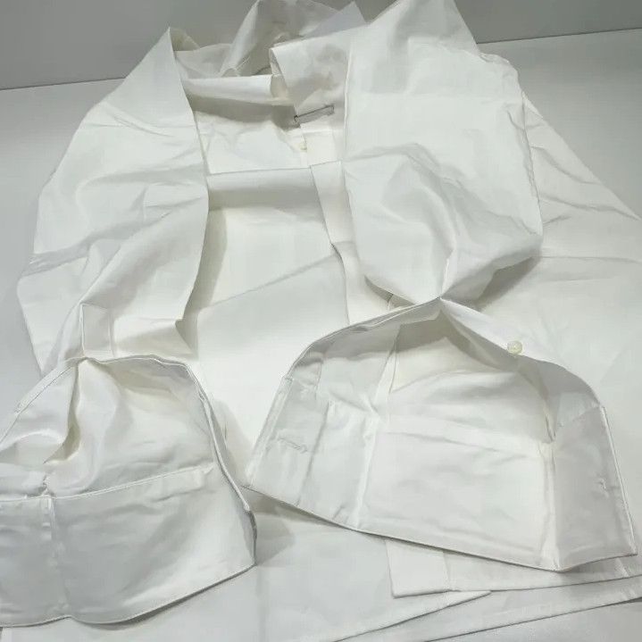Givenchy GIVENCHY Men's White Pointed Collar Button-Up Shirt Size US XXS / EU 40 - 13 Thumbnail