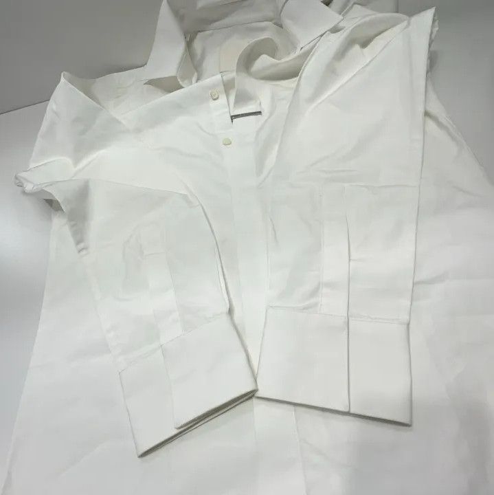 Givenchy GIVENCHY Men's White Pointed Collar Button-Up Shirt Size US XXS / EU 40 - 17 Thumbnail