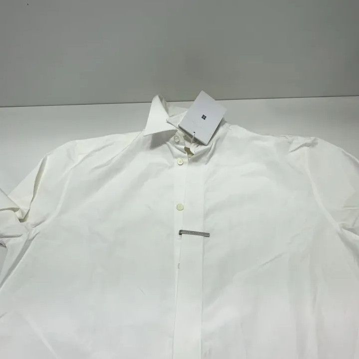 Givenchy GIVENCHY Men's White Pointed Collar Button-Up Shirt Size US XXS / EU 40 - 10 Thumbnail