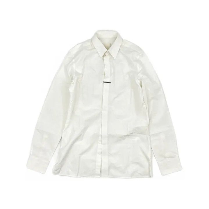 Givenchy GIVENCHY Men's White Pointed Collar Button-Up Shirt Size US XXS / EU 40 - 2 Thumbnail