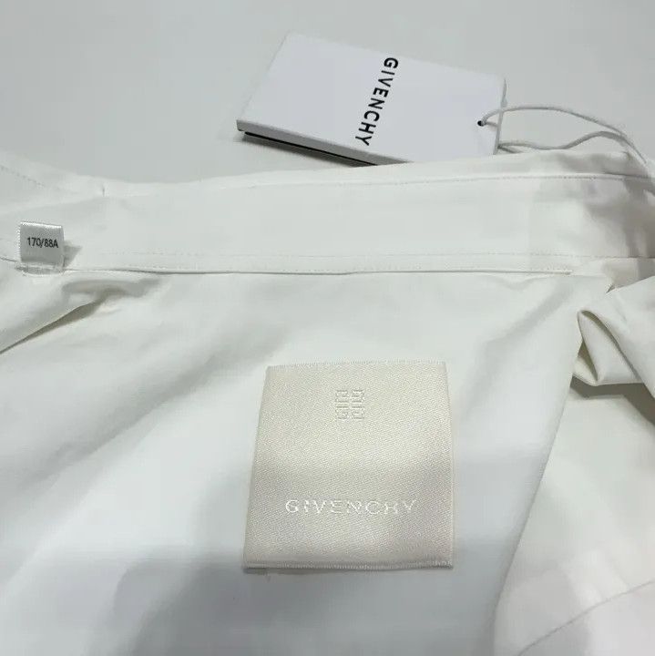 Givenchy GIVENCHY Men's White Pointed Collar Button-Up Shirt Size US XXS / EU 40 - 5 Thumbnail