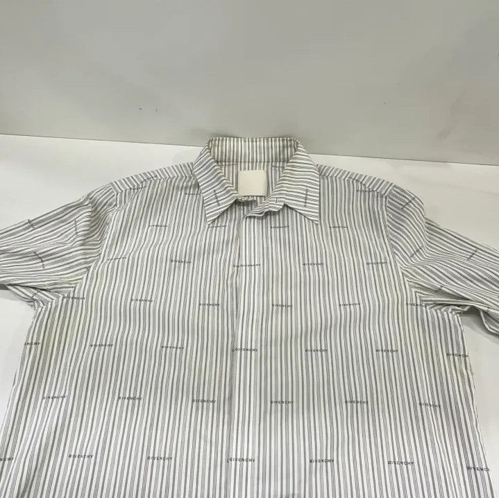 Givenchy Givenchy SS23 All-Over Letter Print Long-Sleeve Shirt Size US XXS / EU 40 - 9 Thumbnail