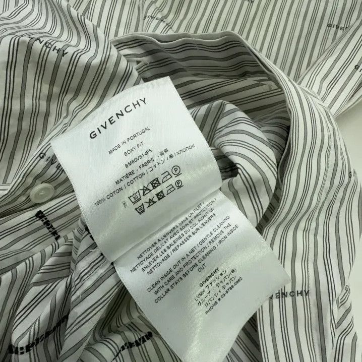 Givenchy Givenchy SS23 All-Over Letter Print Long-Sleeve Shirt Size US XXS / EU 40 - 5 Thumbnail