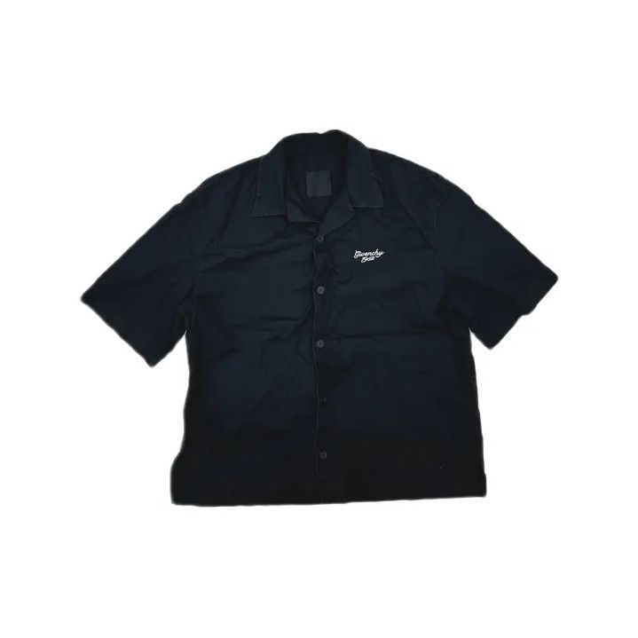 Givenchy Givenchy Men's Letter Embroidery Button Short-Sleeve Shirt Size US XS / EU 42 / 0 - 2 Thumbnail