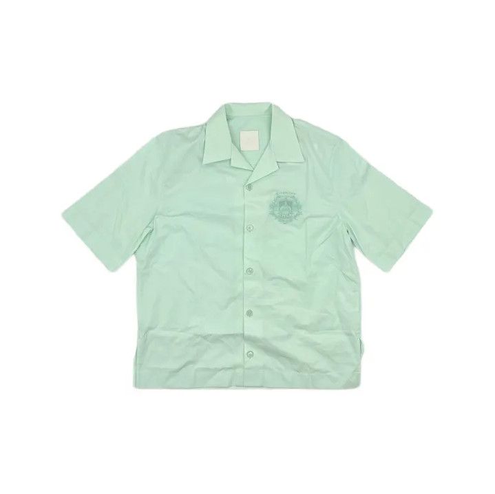 Givenchy Givenchy Solid Short-Sleeve Button-Up Shirt Size US XXS / EU 40 - 2 Thumbnail