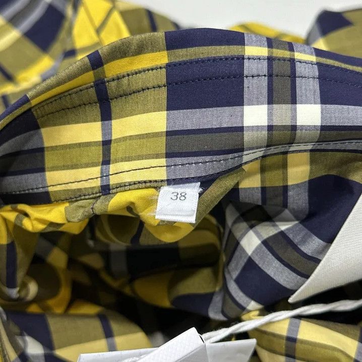 Givenchy Givenchy Men's Checkered Lapel Long-Sleeve Shirt Size US XXS / EU 40 - 6 Thumbnail