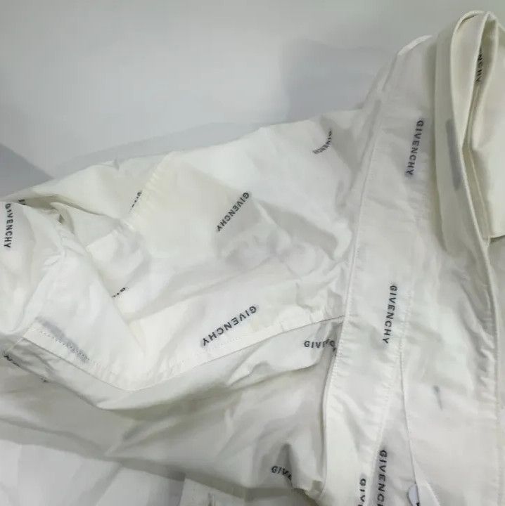 Givenchy Givenchy SS23 Point Collar Logo Print Layered Long-Sleeve Shirt Size US XXS / EU 40 - 11 Thumbnail