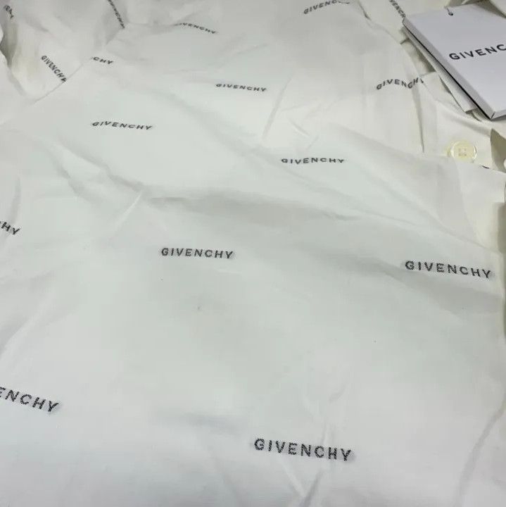 Givenchy Givenchy SS23 Pointed Collar Logo Print Layered Long-Sleeve Shirt Size US XXS / EU 40 - 8 Thumbnail