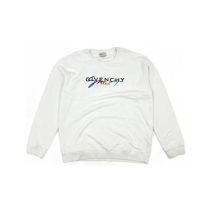 Givenchy Givenchy Logo Print Crewneck Long-Sleeve Sweatshirt Size US XXL / EU 58 / 5 - 2 Thumbnail