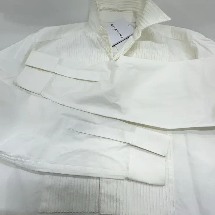Givenchy Givenchy SS23 Men's White Lace Collar Long Sleeve Shirt Size US XXS / EU 40 - 13 Thumbnail